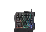 Jedel K601 RGB Portable Mini 35 Keys Single Hand Wired Gaming Keyboard