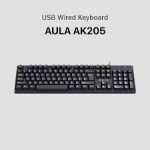Aula AK205 Wired Black Keyboard with Bangla - Image 3